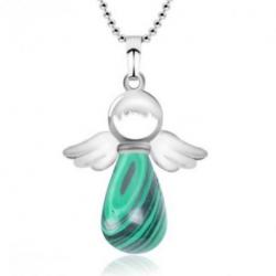 Collier  "Mon Ange gardien" en Malachite