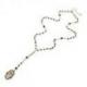 Chapelet Main de Fatma Collier en métal doré et fines perles noires