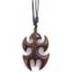 Collier Koh Lanta Pendentif totem en bois