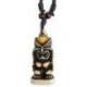 Collier avec personnage Tiki marron - Style maori