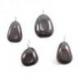 Collier Hématite AAA - pendentif pierre roulée + cordon
