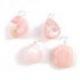 Collier Opale rose des Andes AAA - pendentif pierre roulée + chaîne