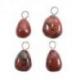 Collier Obsidienne acajou AAA - pendentif pierre roulée + cordon