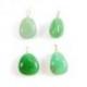 Collier Aventurine verte | Pendentif pierre roulée + cordon
