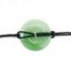 Donut ou Pi Chinois en Aventurine verte 3cm + cordon - Pendentif ou bracelet