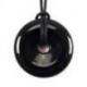 Donut ou Pi Chinois en Obsidienne noire 3cm + cordon - Pendentif ou bracelet