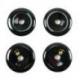 Donut ou Pi Chinois en Obsidienne noire 3cm + cordon - Pendentif ou bracelet