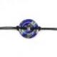 Donuts ou Pi Chinois en Lapis Lazuli 3cm + cordon - Pendentif ou bracelet