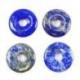 Donuts ou Pi Chinois en Lapis Lazuli 3cm + cordon - Pendentif ou bracelet