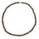 Ras de cou / collier de perles en Oeil de Tigre - perles 6mm