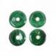 Donut ou Pi Chinois en Malachite 30mm + cordon - Pendentif ou bracelet