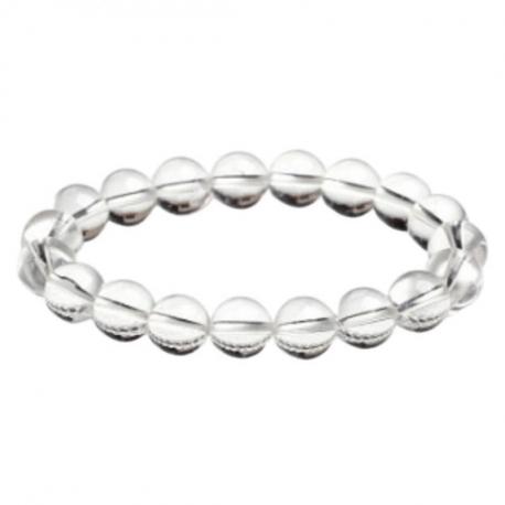 Bracelet Cristal de Roche AAA | Boules 8mm