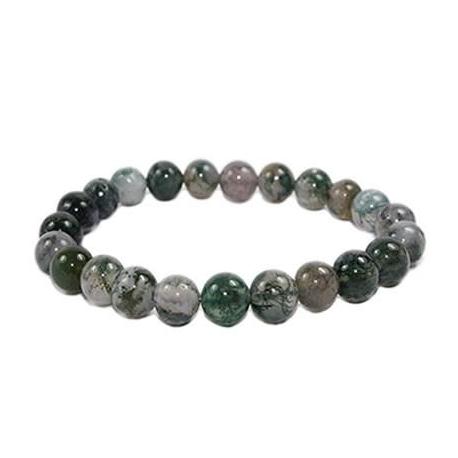 Bracelet Agate Arbre - boules 8mm