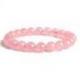 Bracelet Quartz rose - boules 8mm