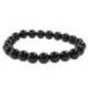 Bracelet Onyx / Agate noire - boules 8mm