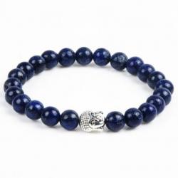 Bracelet Bouddha Lapis Lazuli - boules 8mm