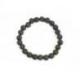 Bracelet Pierre de Lave / Basalte - boules 8mm