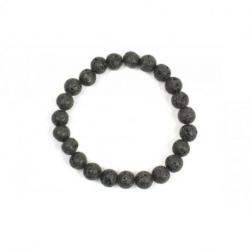 Bracelet Pierre de Lave / Basalte - boules 8mm
