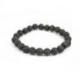 Bracelet Pierre de Lave / Basalte - boules 8mm