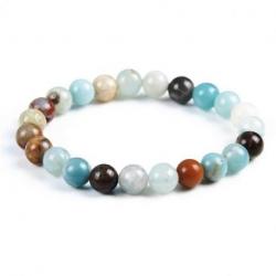 Bracelet Amazonite - boules 8mm