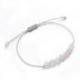 Bracelet Porte-bonheur "Amour Maternel". Pierre de lune, quartz rose