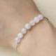 Bracelet Porte-bonheur "Amour Maternel". Pierre de lune, quartz rose