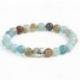 Bracelet Bouddha Amazonite - boules 8mm