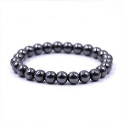 Bracelet Hématite - boules 8mm
