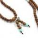 Bracelet Tibétain, Mala en bois de Bodhi avec Amulette Dorjé