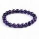 Bracelet Améthyste - boules 8mm