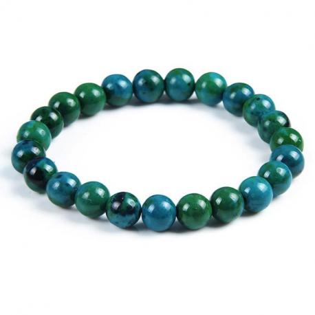 Bracelet Chrysocolle - boules 8mm Bracelet Chrysocolle - boules 8mm