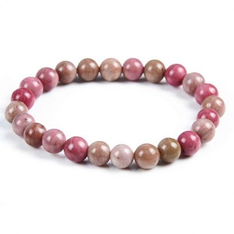 Bracelet Rhodochrosite - boules 8mm Bracelet Rhodochrosite - boules 8mm