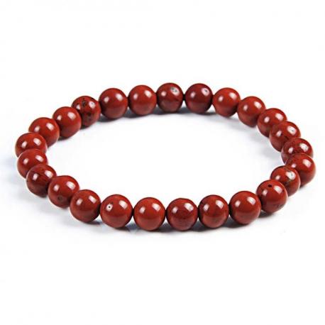 Bracelet Jaspe rouge - boules 8mm Bracelet Jaspe rouge - boules 8mm