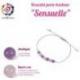 Bracelet Porte-bonheur "Sensuelle". Quartz rose, améthyste.