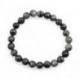 Bracelet Labradorite grise - boules 8mm