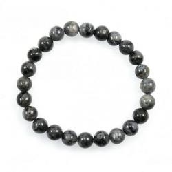 Bracelet Labradorite grise - boules 8mm