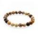 Bracelet Jaspe zébré d'Australie - boules 8mm