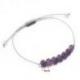 Bracelet Porte-bonheur "Optimisme" en améthyste.