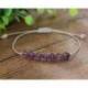 Bracelet Porte-bonheur "Optimisme" en améthyste.