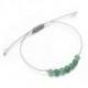 Bracelet Porte-bonheur "Sagesse" en aventurine verte.