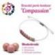 Bracelet Porte-bonheur "Compassion" en rhodochrosite.
