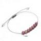 Bracelet Porte-bonheur "Compassion" en rhodochrosite.