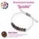 Bracelet Porte-bonheur "Lucidité" en quartz fumé.