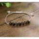 Bracelet Porte-bonheur "Lucidité" en quartz fumé.
