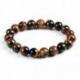 Bracelet œil de Tigre naturel - Boules 10mm