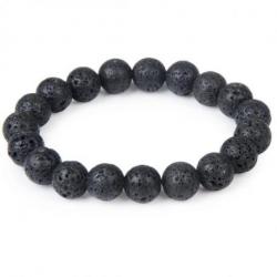 Bracelet Pierre de Lave - boules 10mm