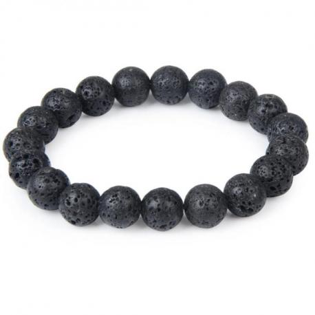Bracelet Pierre de Lave - boules 10mm