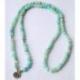 Bracelet Mala 108 perles en Amazonite bleue 8mm - Symbole fleur de Lotus