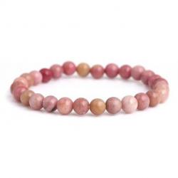 Bracelet Rhodochrosite - boules 6mm