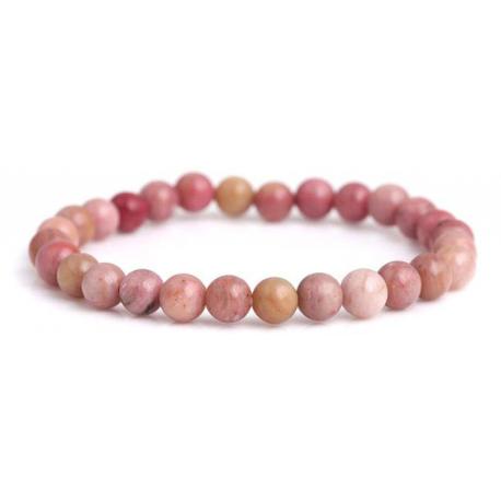 Bracelet Rhodochrosite - boules 6mm